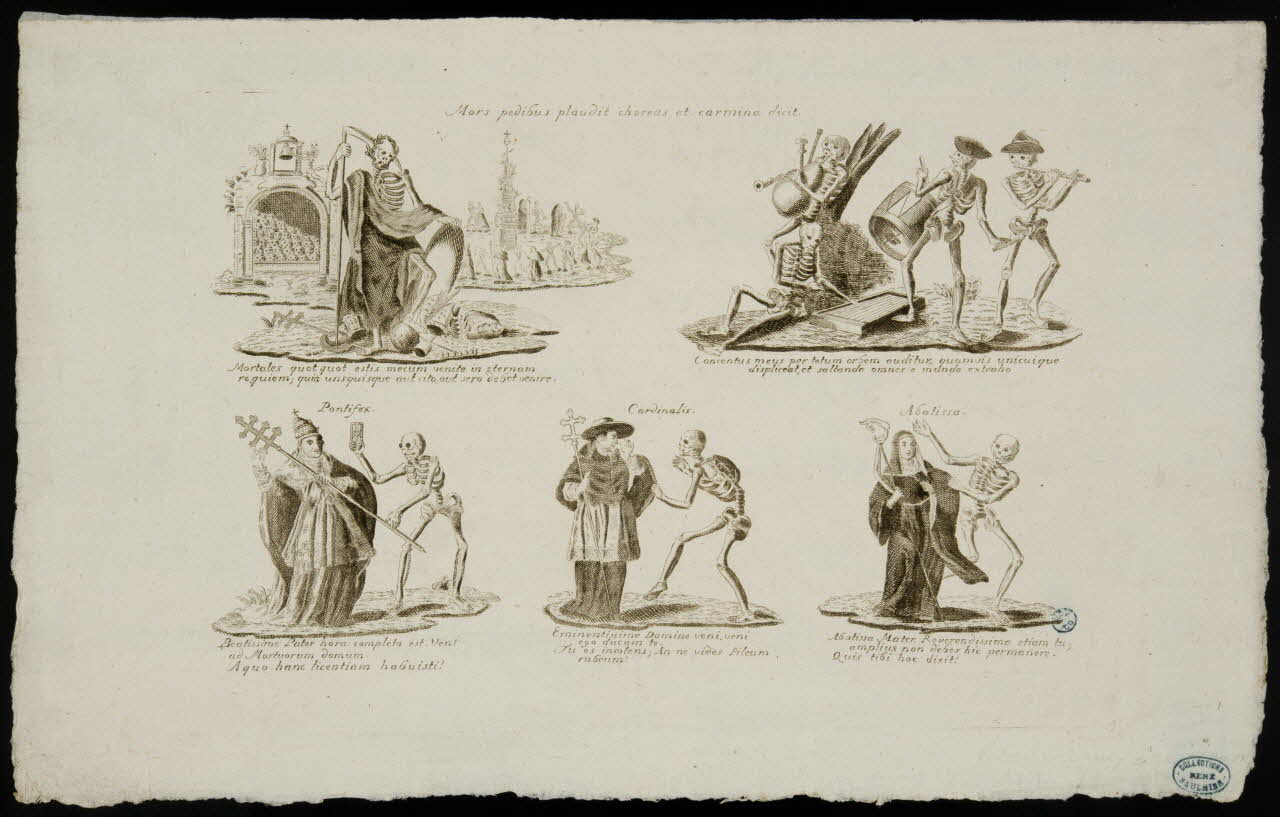 estampe Mors pedibus plaudit choreas et carmina dicit. 1950.39.670 Photo