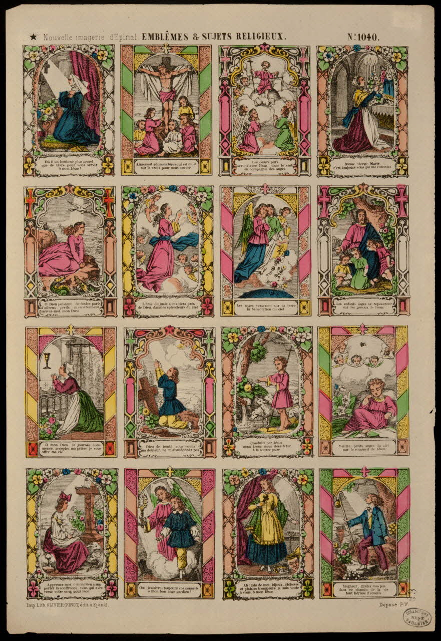 estampe EMBLEMES & SUJETS RELIGIEUX. 1950.39.672 Photo