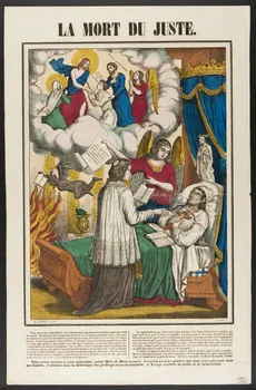 Dembour et Gangel estampe LA MORT DU JUSTE. Metz 1840-1852 1950.39.684 Photo