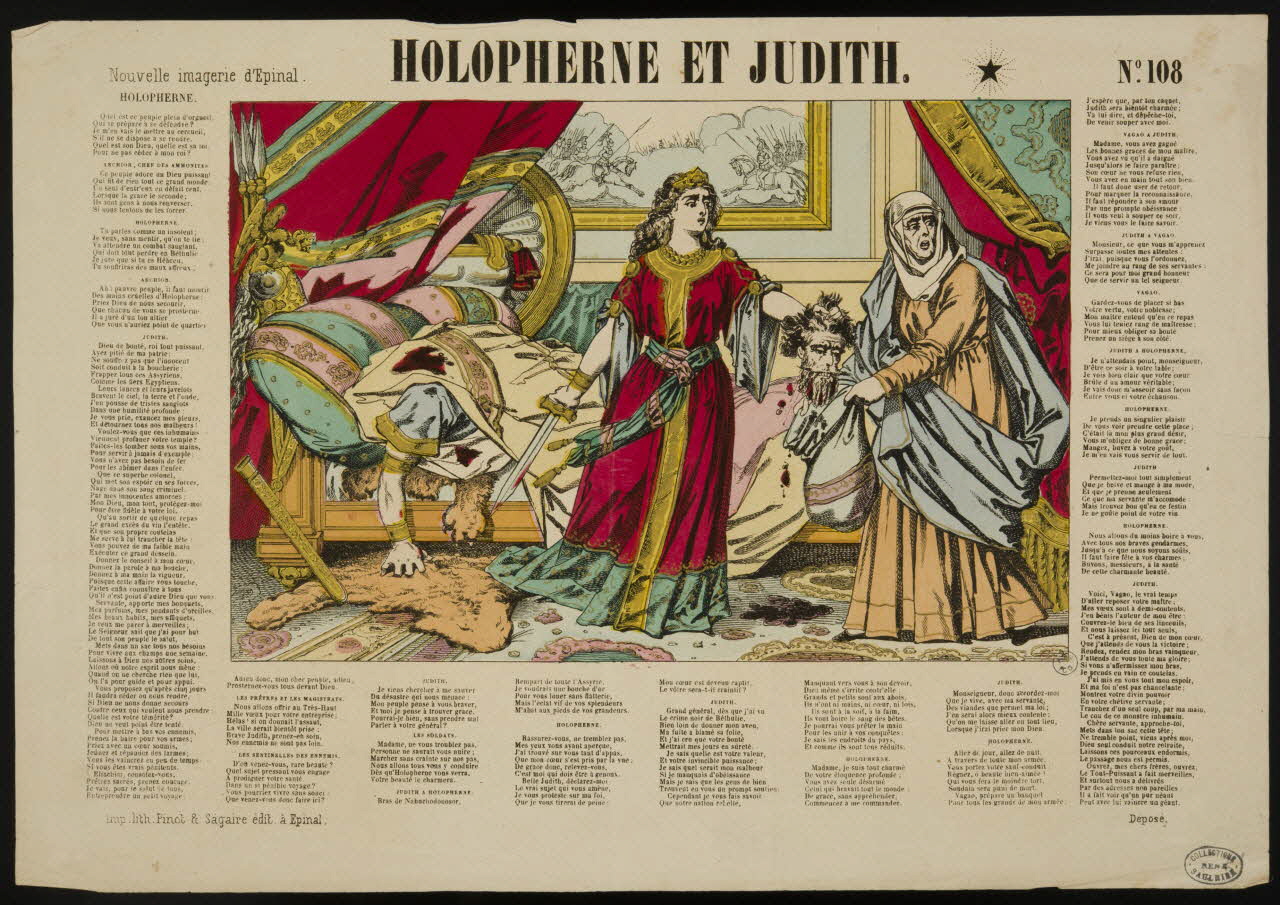 estampe HOLOPHERNE ET JUDITH. 1950.39.715 Photo