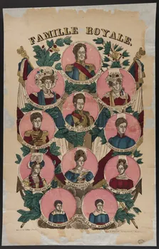 François Georgin ; Pellerin imagerie ancienne FAMILLE ROYALE. Lorraine, France 1837 1950.39.732  Photo