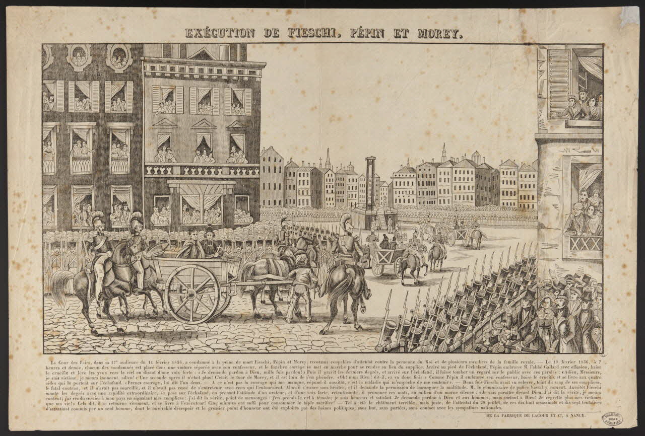 estampe EXECUTION DE FIESCHI, PEPIN ET MOREY. 1950.39.754 Photo