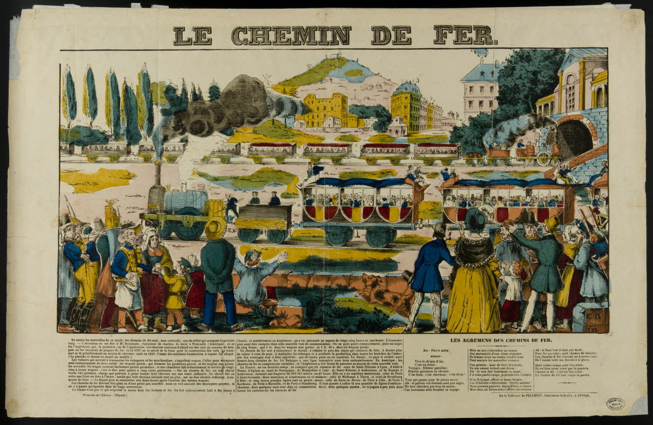 estampe LE CHEMIN DE FER. 1950.39.767 Photo