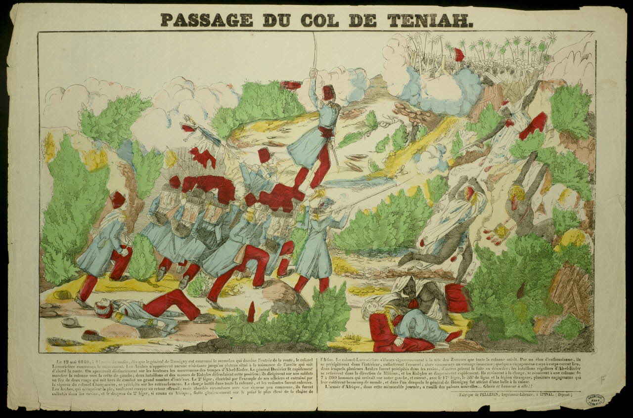 estampe PASSAGE DU COL DE TENIAH. 1950.39.771 Photo