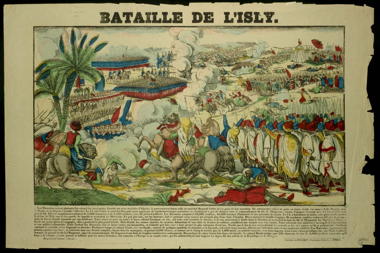 Pellerin estampe BATAILLE DE L'ISLY. Lorraine, France 1877 1950.39.783 Photo