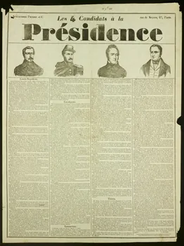 estampe Les 4 Candidats à la  Présidence 1950.39.805 Photo