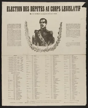 estampe ELECTIONS DES DEPUTES AU CORPS LEGISLATIF 1950.39.817 Photo