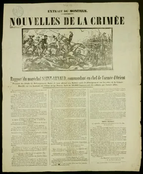 Beaulé estampe NOUVELLES DE LA CRIMEE Ile-de-France, France 1854 1950.39.848 Photo