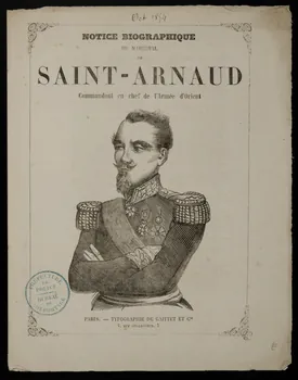 estampe NOTICE BIOGRAPHIQUE  DU MARECHAL  DE  SAINT-ARNAUD 1950.39.852.1 Photo