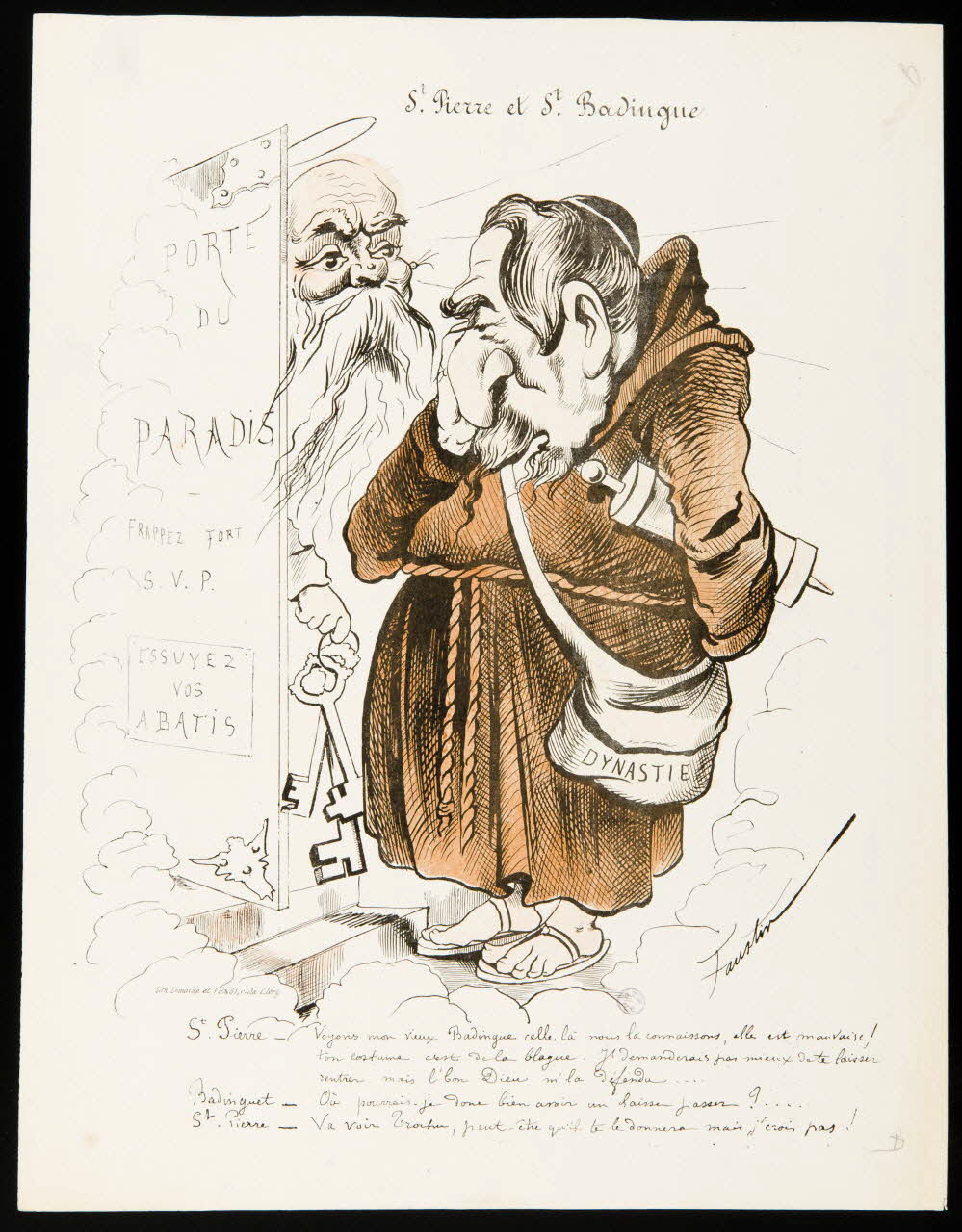 estampe St. Pierre et St. Badingue 1950.39.884 Photo