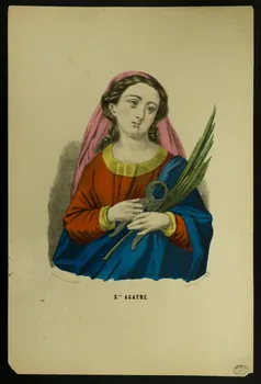 estampe SAINTE AGATHE 1950.39.9  Photo