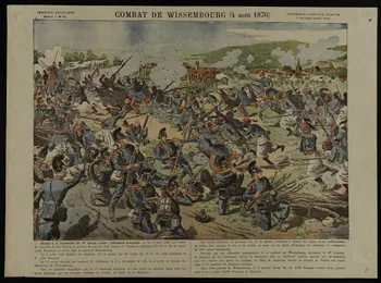 estampe COMBAT DE WISSEMBOURG (4 août 1870) 1950.39.901 Photo