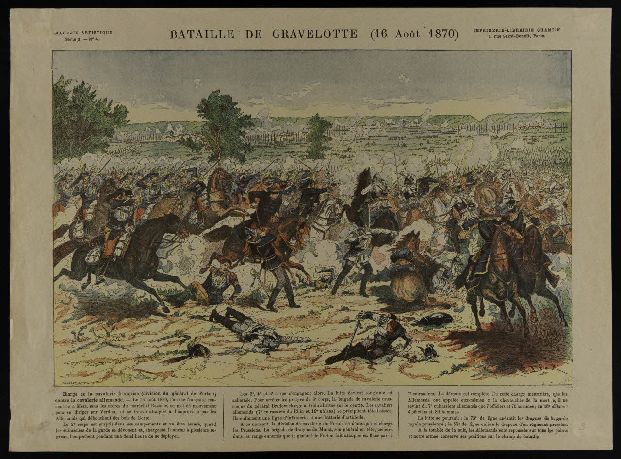 estampe BATAILLE DE GRAVELOTTE (16 Août 1870) 1950.39.922 Photo