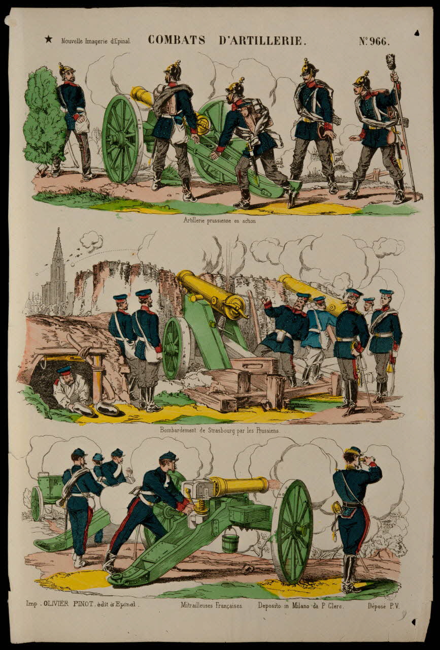 François-Charles Pinot estampe COMBATS D'ARTILLERIE. Lorraine, France 1875 1950.39.938 Photo