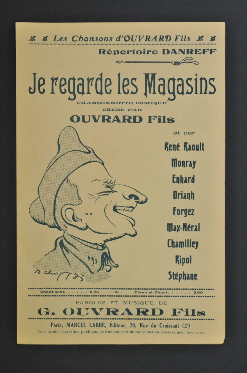 chanson petit format 1968.111.15 Photo Mucem