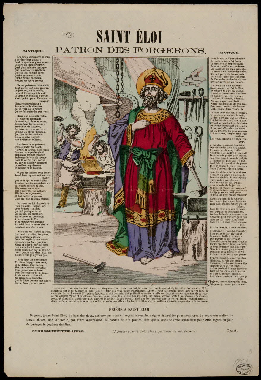 Pinot et Sagaire estampe SAINT ELOI Lorraine, France 1862 1950.39.94 Photo