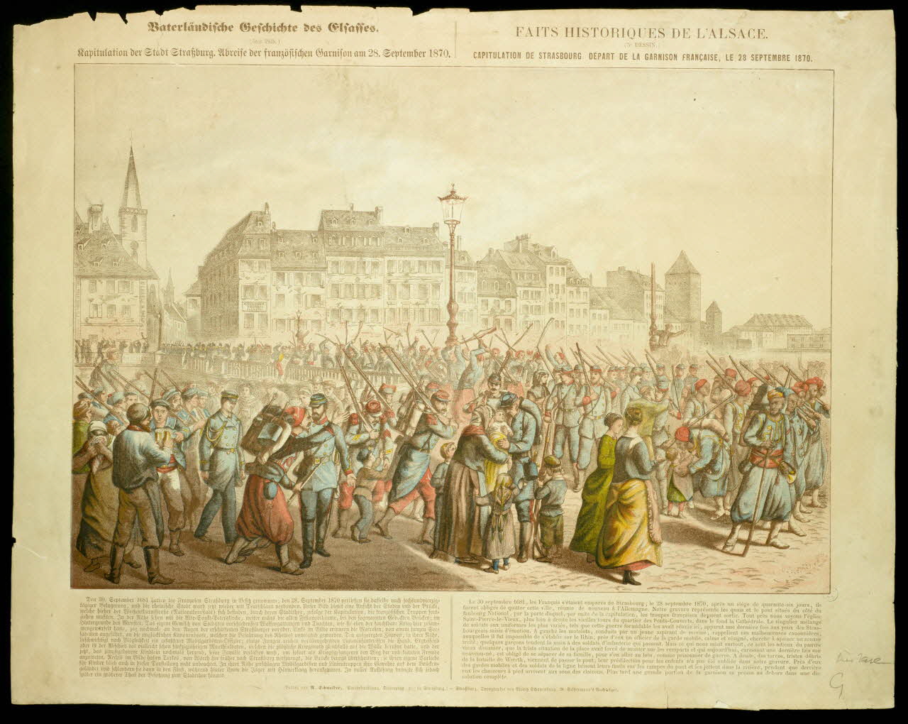 estampe FAITS HISTORIQUES DE L'ALSACE. 1950.39.940 Photo