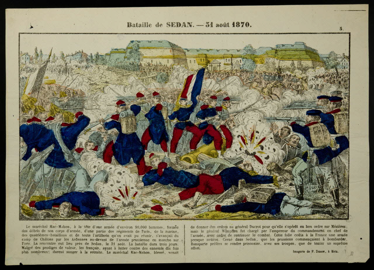 Paulin Didion estampe Bataille de SEDAN. - 31 août 1870 Metz 1870-1879 1950.39.941 Photo