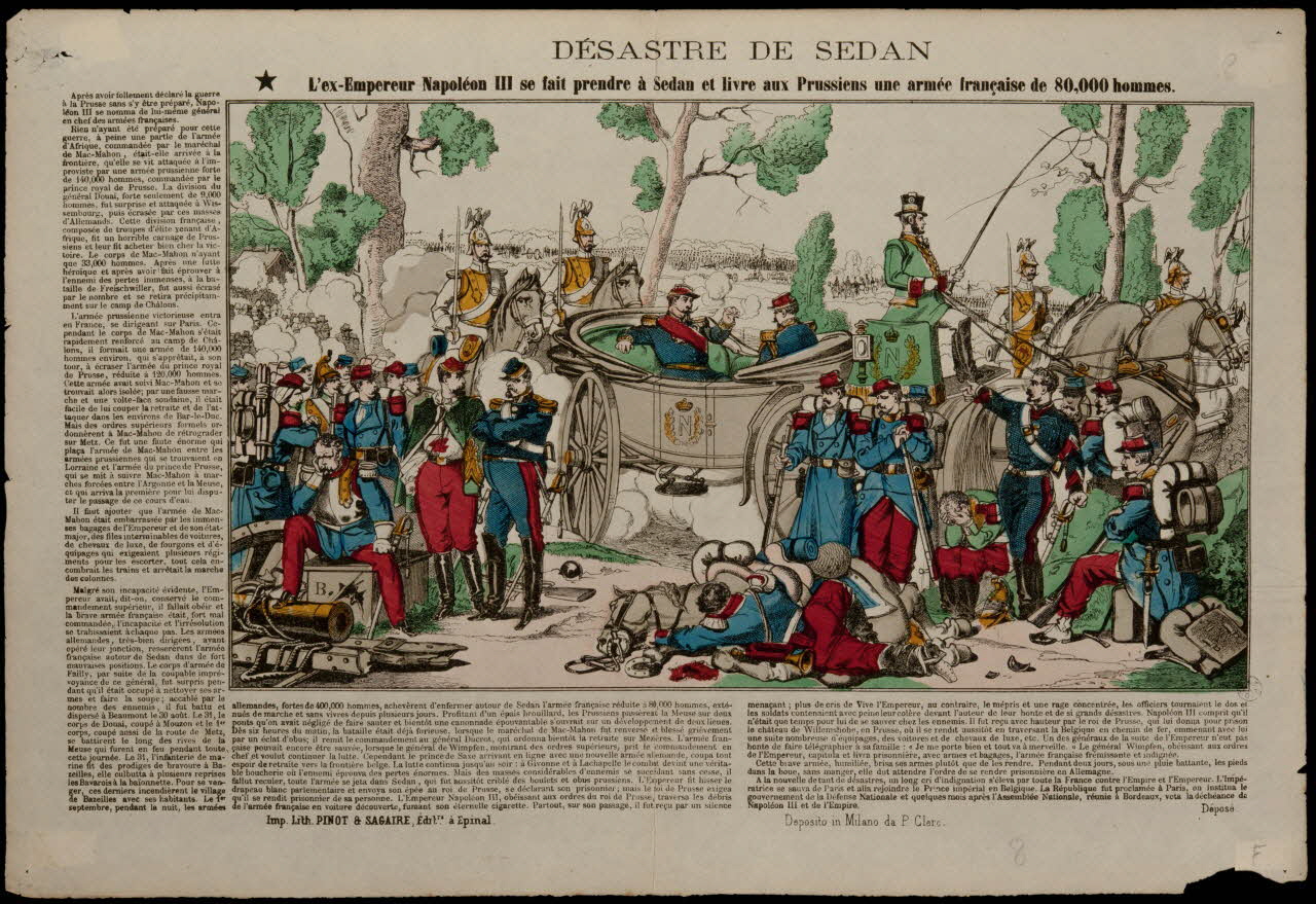Pinot et Sagaire estampe DESASTRE DE SEDAN Lorraine, France 1870-1872 1950.39.947 Photo