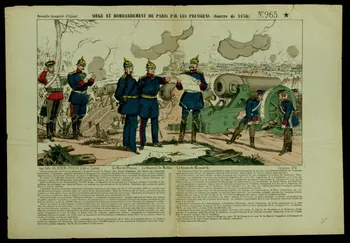 estampe SIEGE ET BOMBARDEMENT DE PARIS PAR LES PRUSSIENS.(Guerre de 1870.) 1950.39.965 Photo