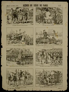 Pellerin estampe SCENES DU SIEGE DE PARIS. Lorraine, France 1871 1950.39.969  Photo