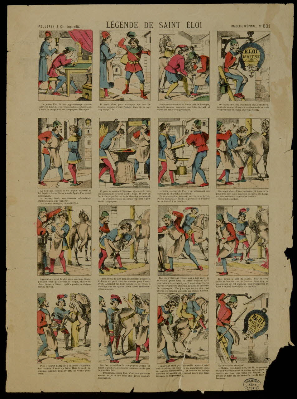 estampe LEGENDE DE SAINT ELOI 1950.39.97 Photo