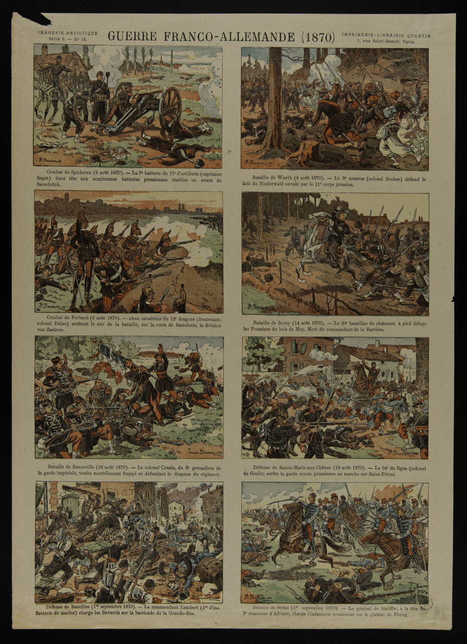 estampe GUERRE FRANCO-ALLEMANDE (1870) 1950.39.972 Photo