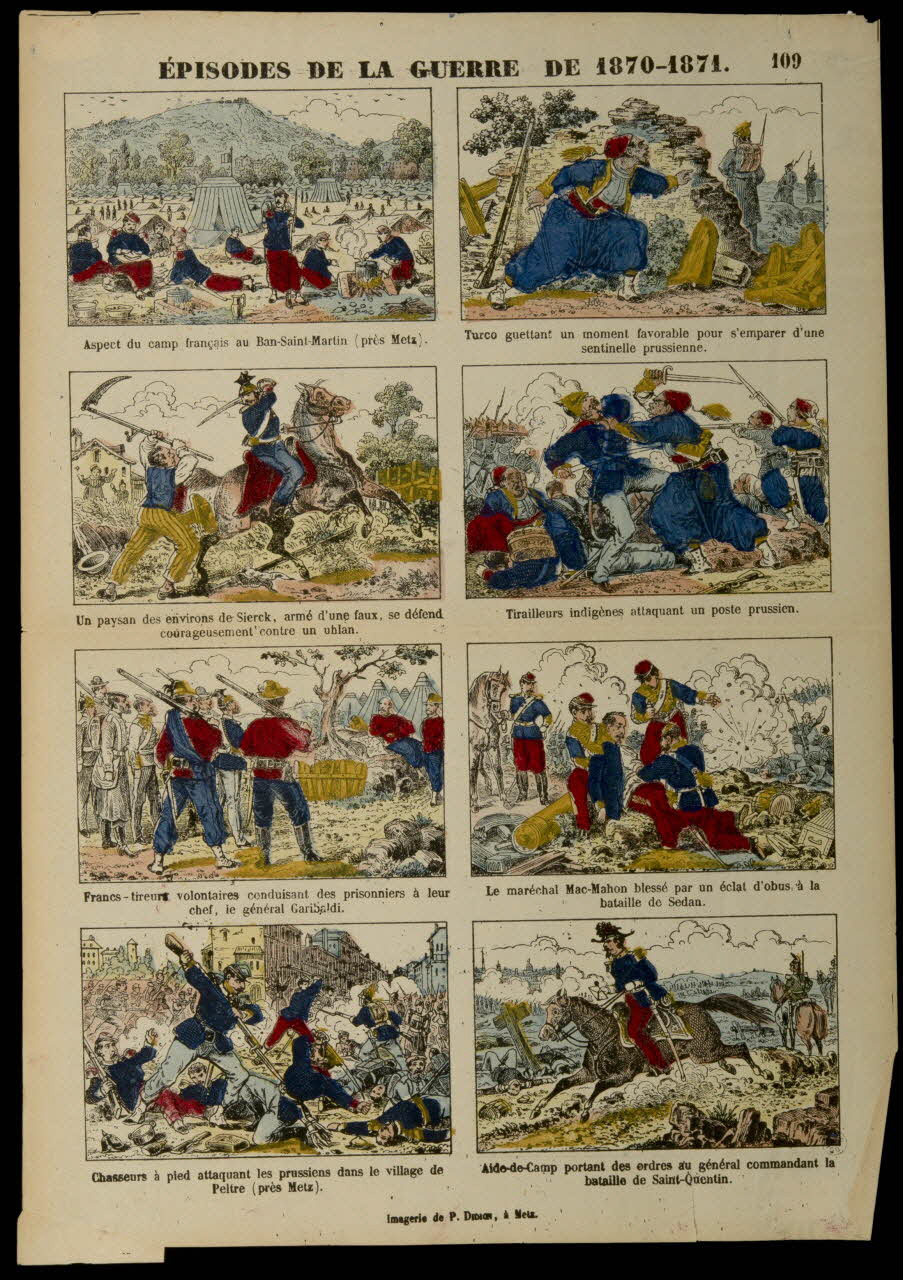 Paulin Didion estampe EPISODES DE LA GUERRE DE 1870-1871. Lorraine, France 1871-1879 1950.39.974 Photo