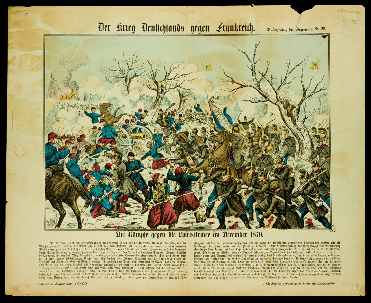 estampe Der Krieg Deutschlands gegen Frankreich. 1950.39.975 Photo