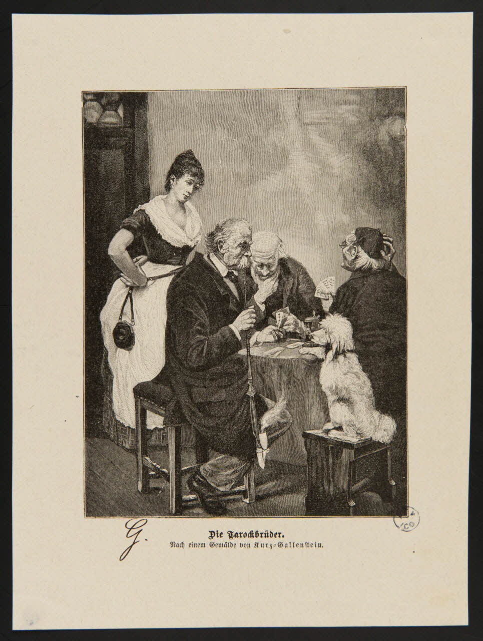 estampe Die Tarockbrüder. 1950.9.111 Photo