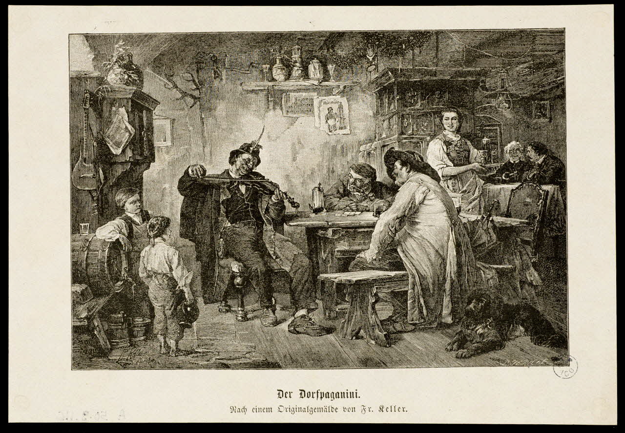 estampe Der Dorfpaganini. 1950.9.116 Photo