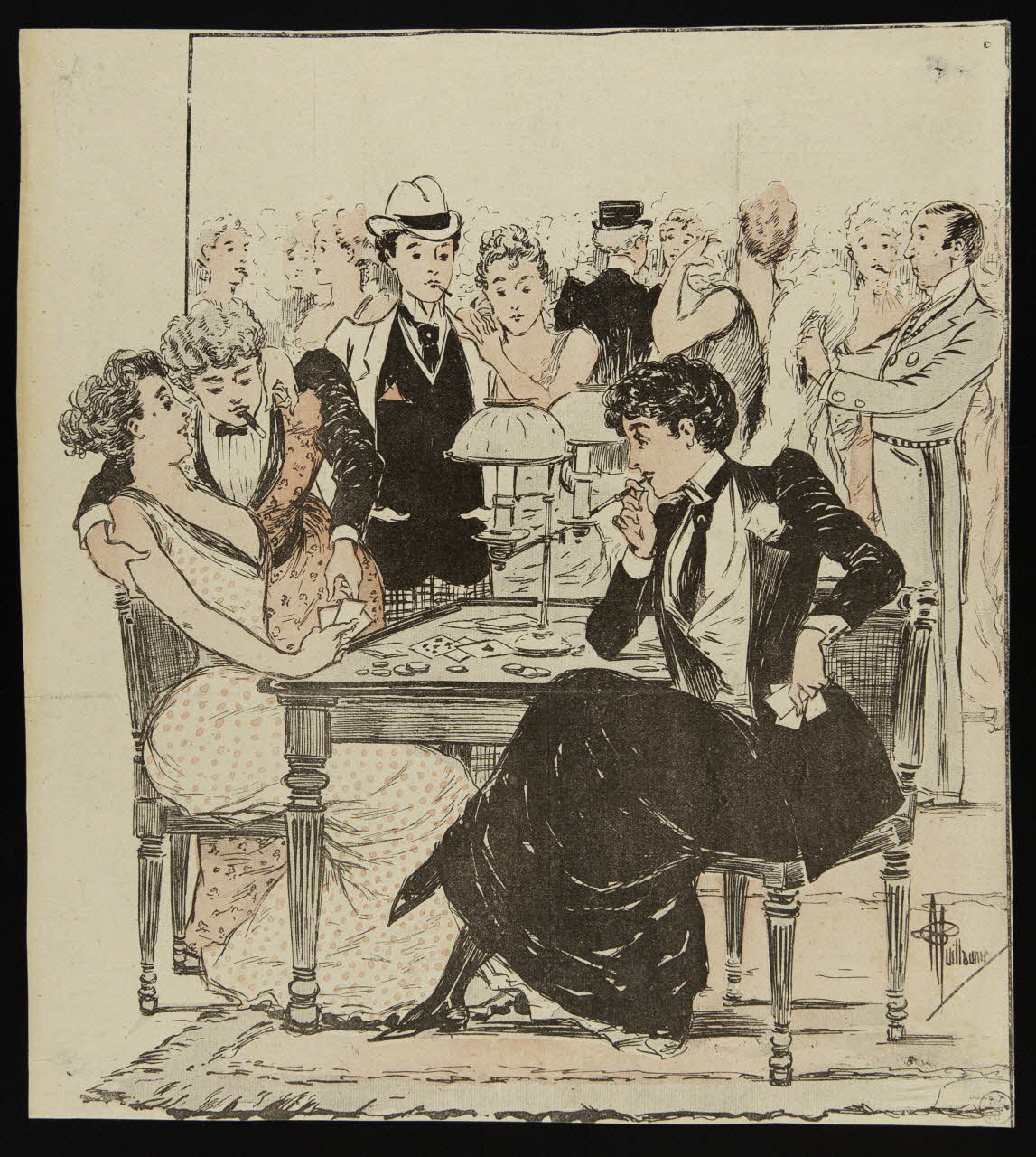 illustration Femmes jouant aux cartes 1950.9.123 Photo