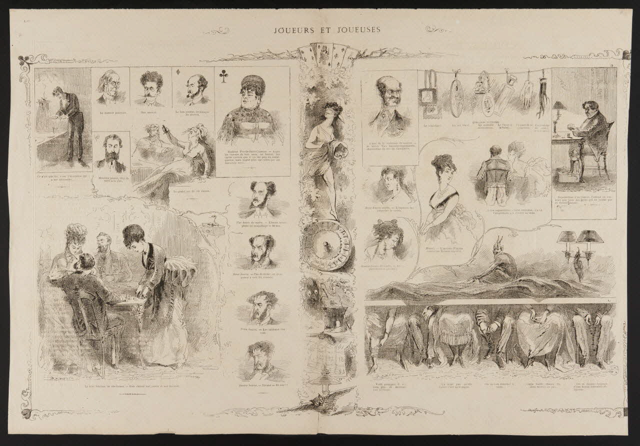 Hiddemann Friedrich ; Peter ; La Vie Parisienne (publicat illustration JOUEURS ET JOUEUSES Allemagne 1869 1950.9.124 Photo