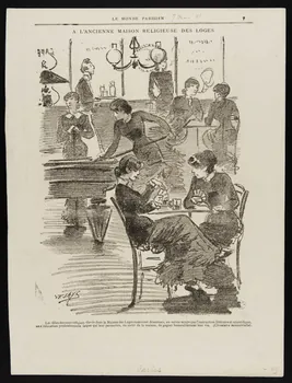 Hanfstangl Franz ; Le Monde Parisien (publication périodi illustration A L'ANCIENNE MAISON RELIGIEUSE DES LOGES Paris 1881 1950.9.128 Photo