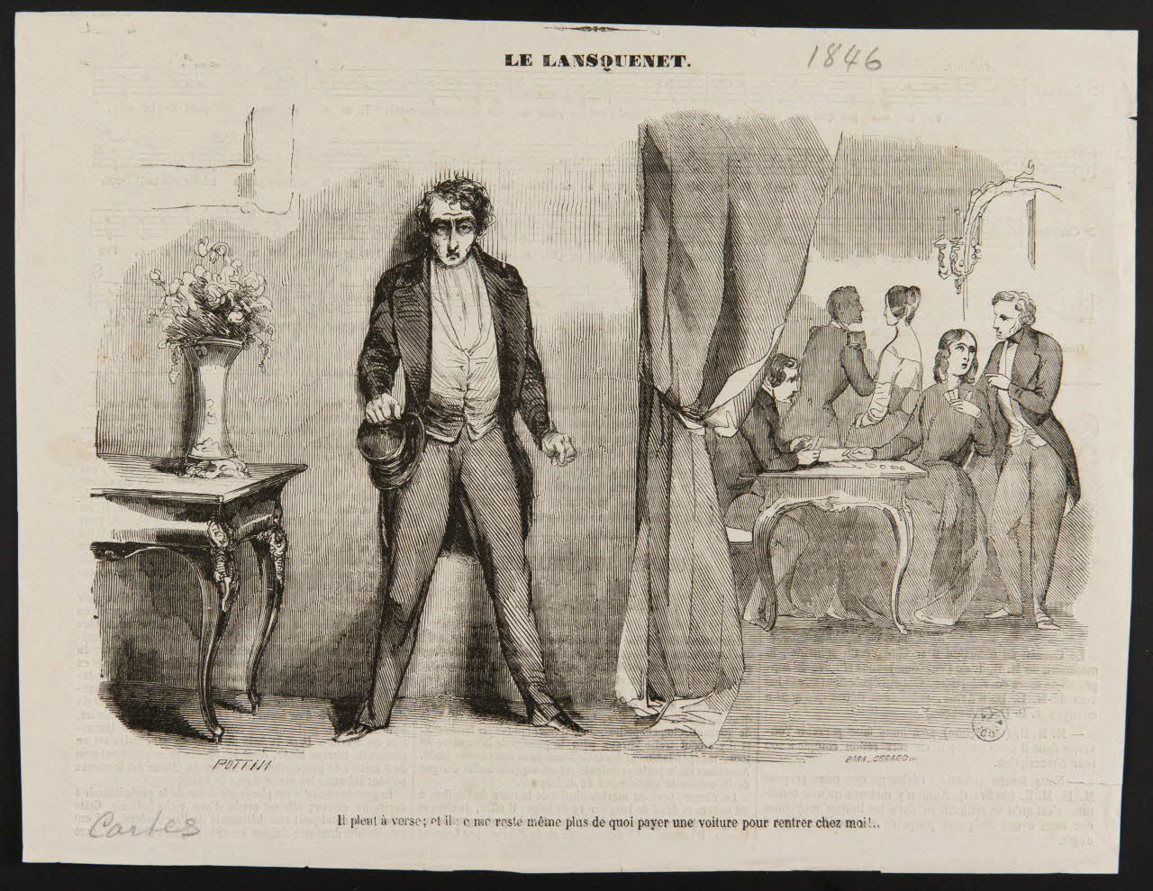 Pottin Henri ; Bara Gérard illustration LE LANSQUENET. 1846 1950.9.129 Photo