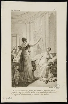 Julie Ribault estampe Scène de cartomancie Ile-de-France, France 1820 1950.9.14  Photo