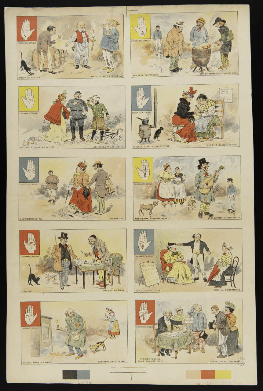 estampe CHIROMANCIE COMIQUE 1950.9.143 Photo