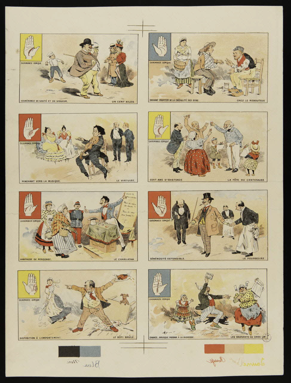 estampe CHIROMANCIE COMIQUE 1950.9.145 Photo