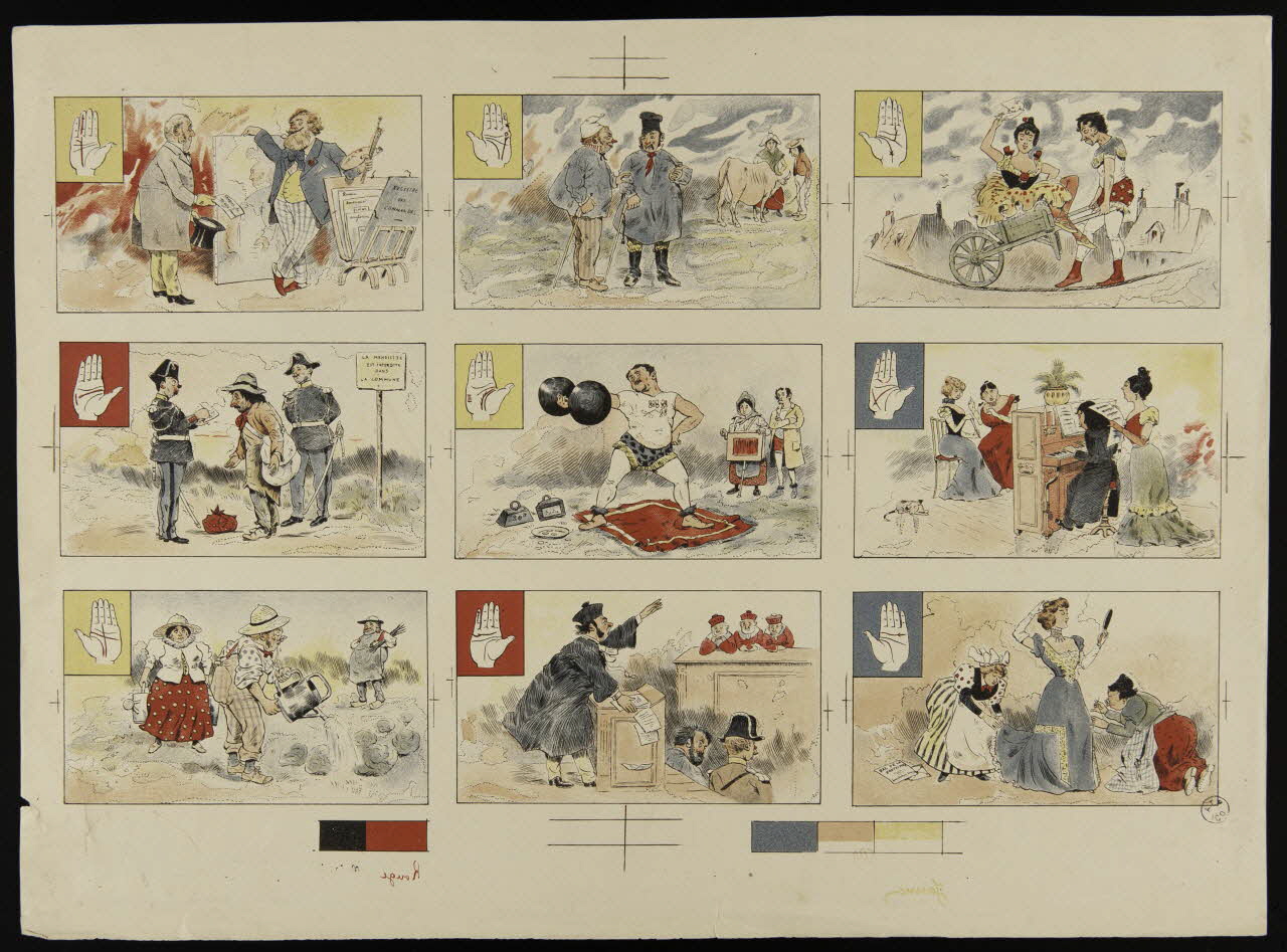 estampe Chiromancie comique 1950.9.147 Photo