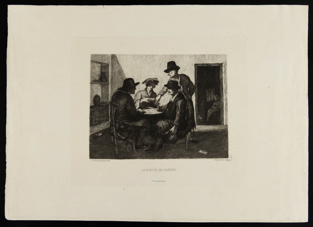 estampe LA PARTIE DE CARTES 1950.9.15 Photo