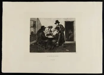 estampe LA PARTIE DE CARTES 1950.9.15 Photo