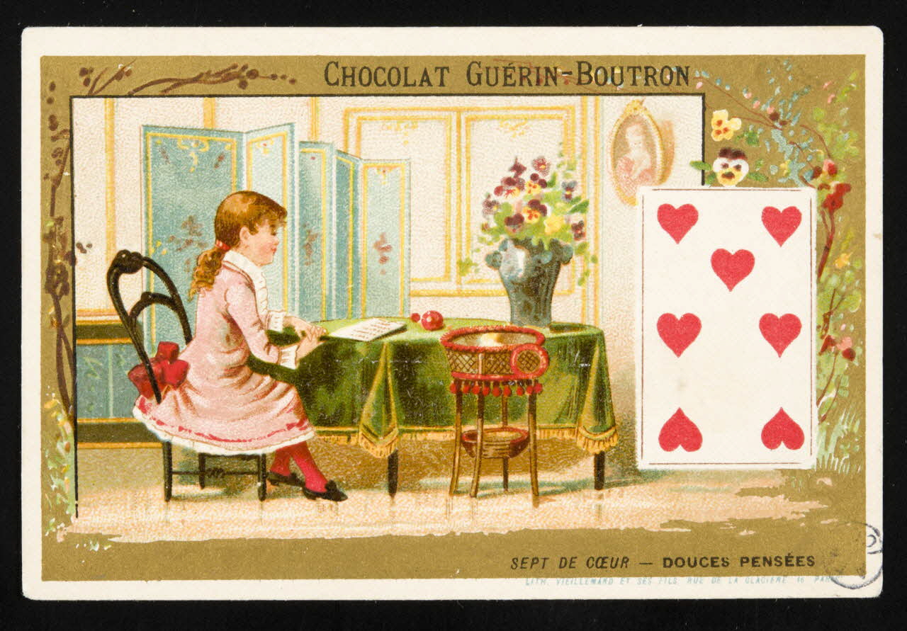 estampe SEPT DE COEUR - DOUCES PENSEES 1950.9.153 Photo