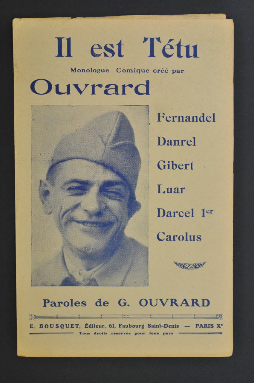 chanson petit format 1968.111.17 Photo Mucem