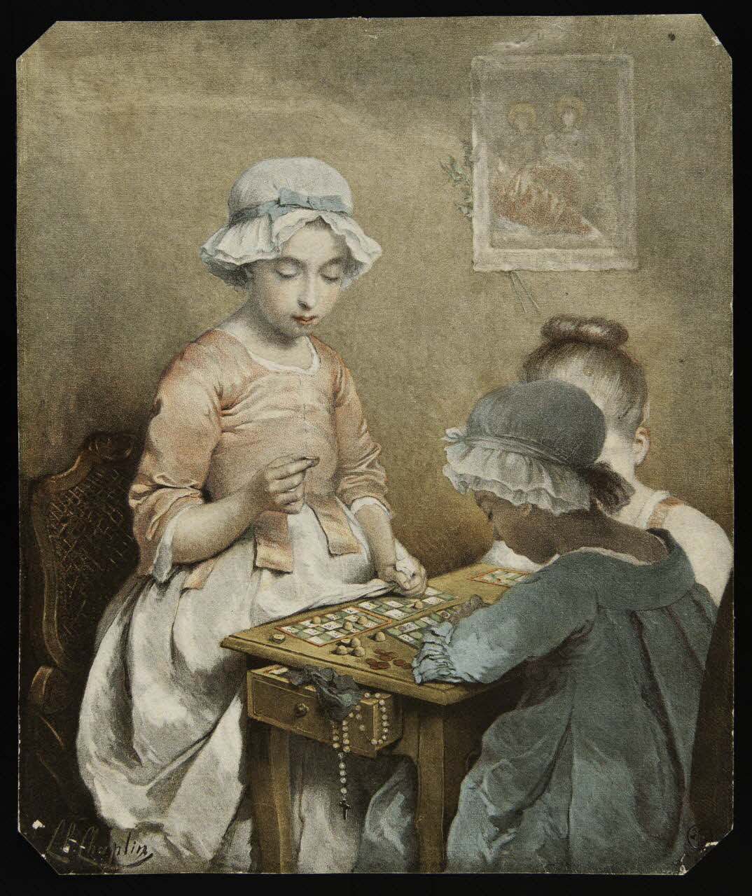 estampe Le jeu de loto 1950.9.225 Photo