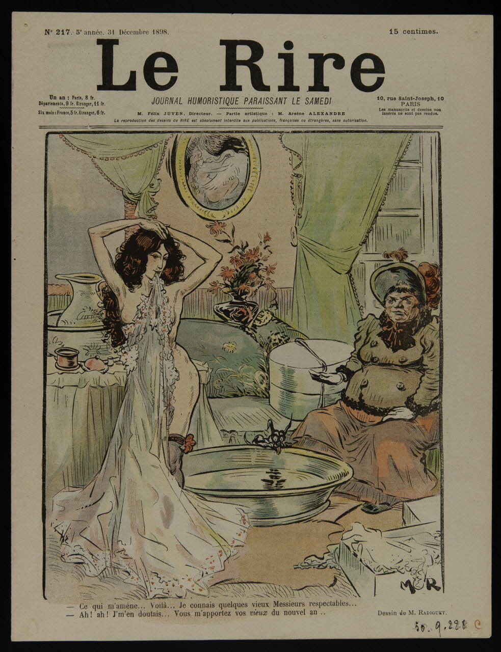 estampe Le Rire  JOURNAL HUMORISTIQUE PARAISSANT LE SAMEDI 1950.9.228 Photo