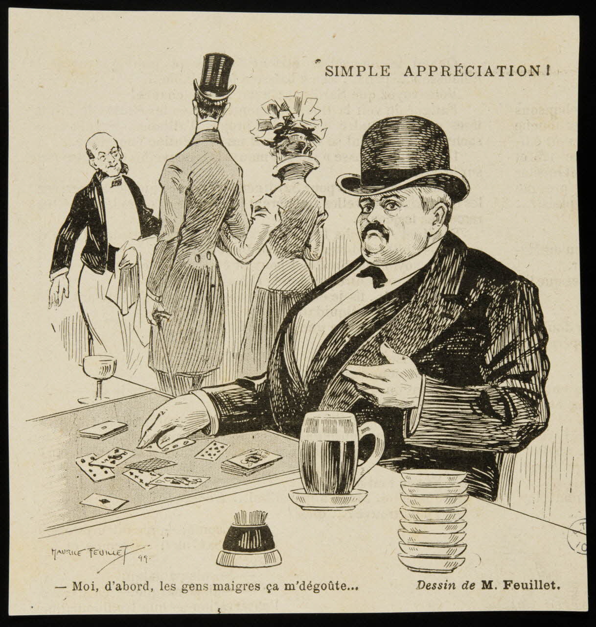 Feuillet Maurice illustration SIMPLE APPRECIATION ! 1899 1950.9.231 Photo