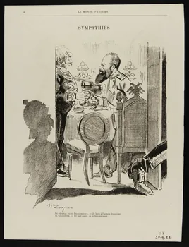 Luzet ; Le Monde parisien illustration LA PARTIE D'ECARTE 1883 1950.9.241 Photo