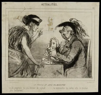 Cham ; Aubert et Cie illustration LA FRANCE ET LORD PALMERSTON 1890 1950.9.243 Photo