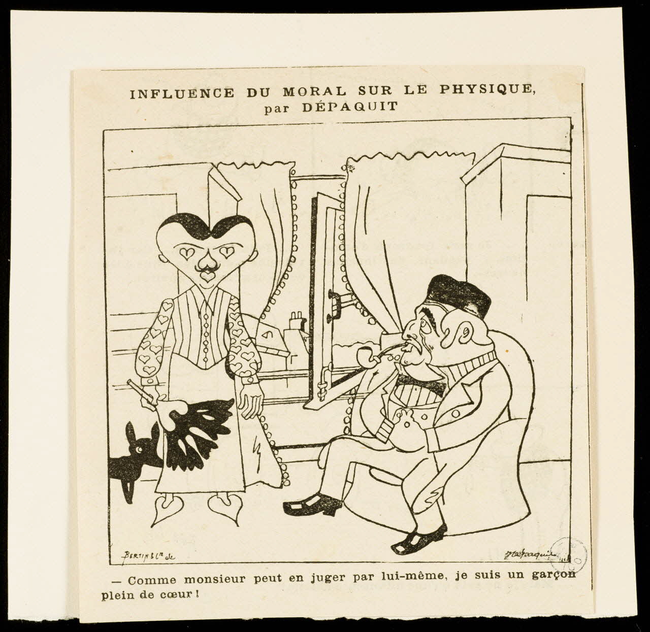 illustration INFLUENCE DU MORAL SUR LE PHYSIQUE,  par DEPAQUIT 1950.9.251 Photo
