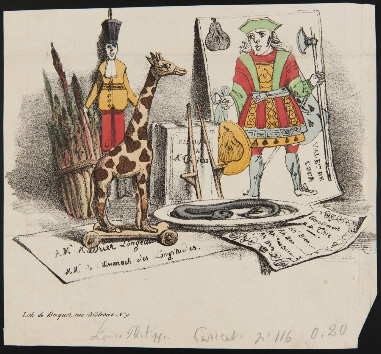 Becquet estampe Nature morte aux jouets Ile-de-France, France 1831 1950.9.260 Photo